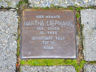 Stolperstein: Martha Liepmann